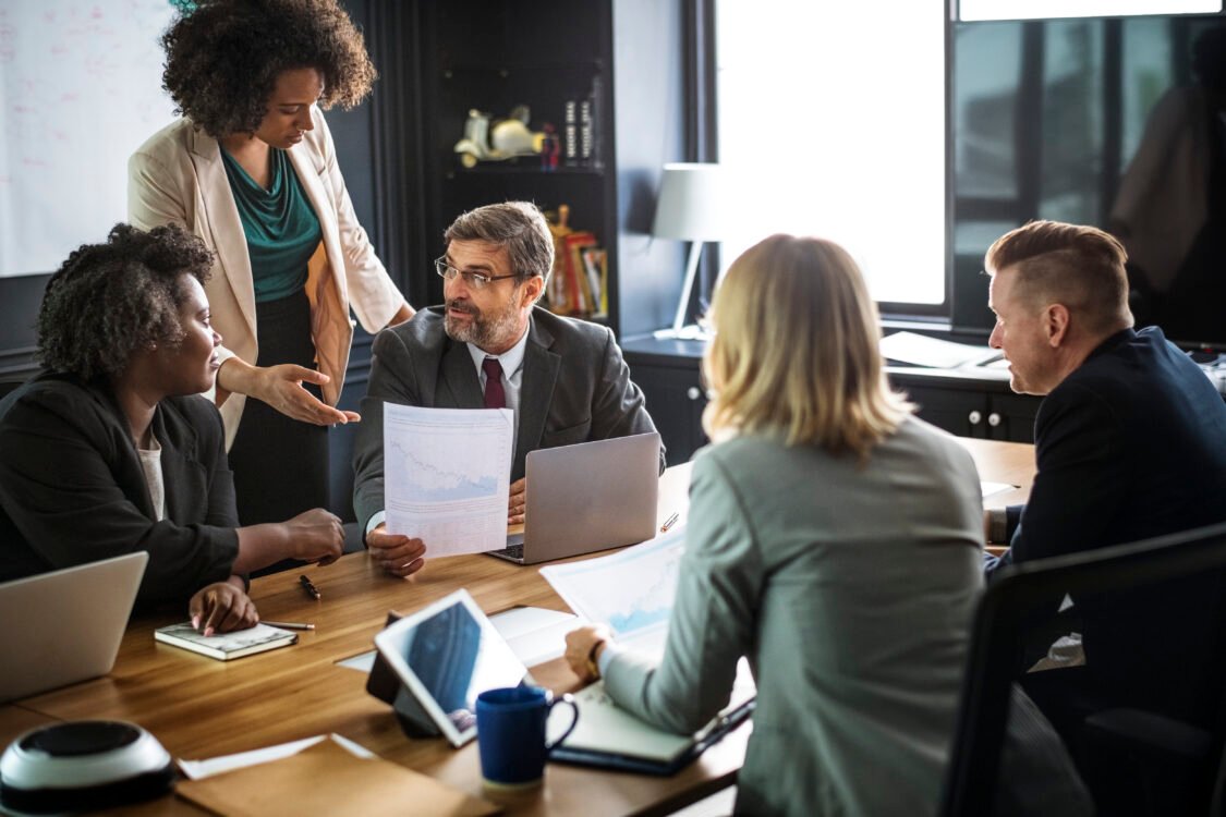 business people in a meeting